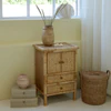 Aufbewahrungsschrank Chic Antique Geflecht Natur Tannenholz