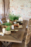 Dekoratives Serviertablett Chic Antique Tours Zitronen-Motiv Mangoholz