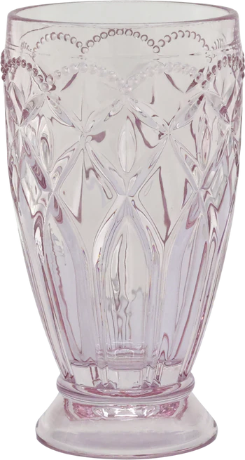 Trinkglas Chic Antique Saint-Émilion Staubig Rosa Glas Vintage