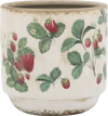 Keramik-Übertopf Chic Antique Fraises Creme – Erdbeer-Design