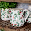 Keramik-Kanne Chic Antique Fraises Erdbeer-Dekor Creme 1,5L