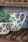 Keramik-Kanne Chic Antique Fraises Erdbeer-Dekor Creme 1,5L