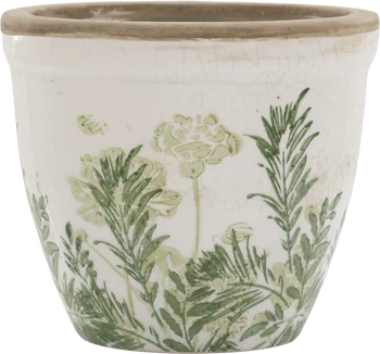 Übertopf Chic Antique Laval Blumendruck Verte Keramik Unikat