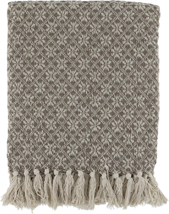 Wohndecke Chic Antique Aix Plaid Latte Creme Baumwolle Recycelt