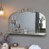Wandspiegel mit Ablage Chic Antique – Vintage-Look, Antik Messing