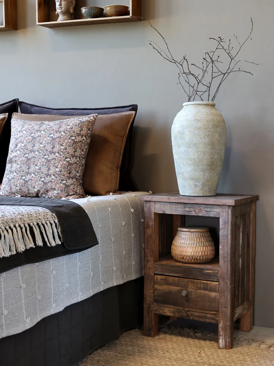 Beistelltisch mit Schublade Chic Antique Grimaud Recyclingholz