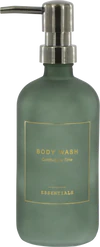 Nachfüllbare Seifenspenderflasche Chic Antique Glas 500 ml moosgrün