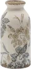 Dekorative Keramikflasche Chic Antique Croix Creme Vintage-Look