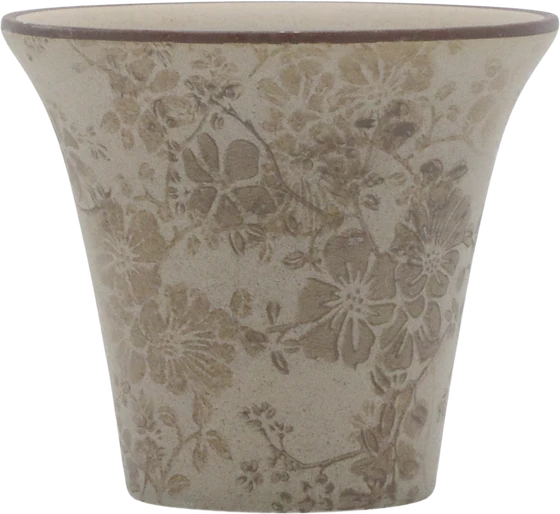 Dekorativer Blumentopf Chic Antique Melun Latte – Keramik, Skandi-Look
