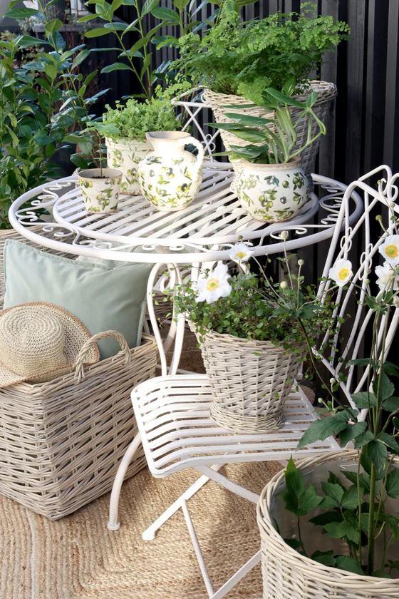 Korb-Set mit Plastikeinsatz Chic Antique Natur 3er-Set Weide