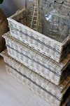 Aufbewahrungskorb-Set Chic Antique Natur Vintage-Look 3er