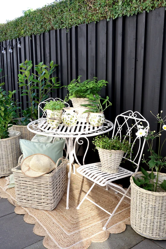 Korb-Set mit Rollen Chic Antique Natur 3er-Set Weide