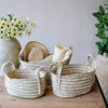 Aufbewahrungskorb-Set Chic Antique Korb Set 3 handgefertigt