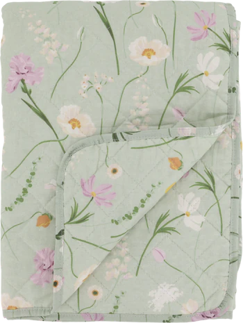 Tagesdecke Chic Antique Aix Quilt Blumen Baumwolle Grün