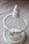 Teelichthalter Vogelkäfig Chic Antique – Eisen Shabby Chic