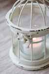 Teelichthalter Vogelkäfig Chic Antique – Eisen Shabby Chic