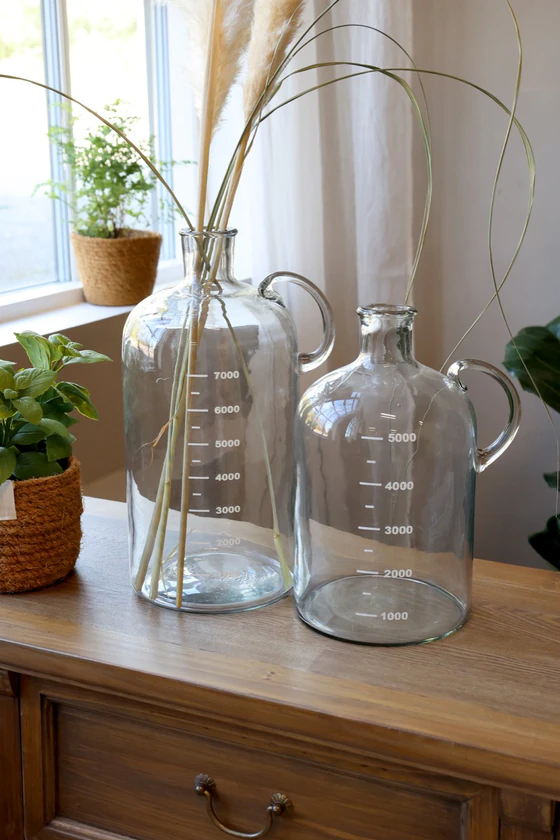 Dekorative Glasflasche Chic Antique – Handgefertigtes Design