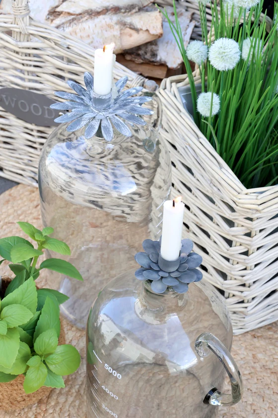 Dekorative Glasflasche Chic Antique – Handgefertigtes Design