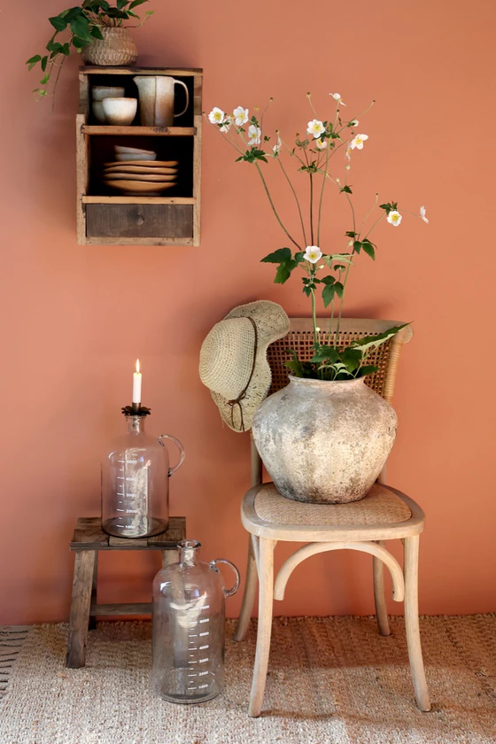 Dekorative Glasflasche Chic Antique – Handgefertigtes Design