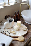 Nachfüllbare Glasflasche Chic Antique Hand Lotion 500 ml Mokka