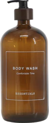 Nachfüllbare Seifenspenderflasche Chic Antique 1000 ml Glas Mokka