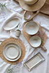 Serviertablett Chic Antique Cassis Melamin Latte – Bruchfest & Pflegeleicht