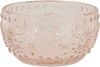 Teelichthalter Glas Rosa Chic Antique – Handgefertigt Unikat
