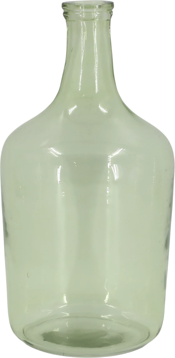 Dekorative Glasflasche Chic Antique Verte 37 cm – Mundgeblasen, Vintage