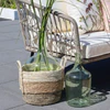 Dekorative Glasflasche Chic Antique Verte 37 cm – Mundgeblasen, Vintage