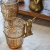 Dekorative Glasfigur Hase Chic Antique Messingfarben Vintage