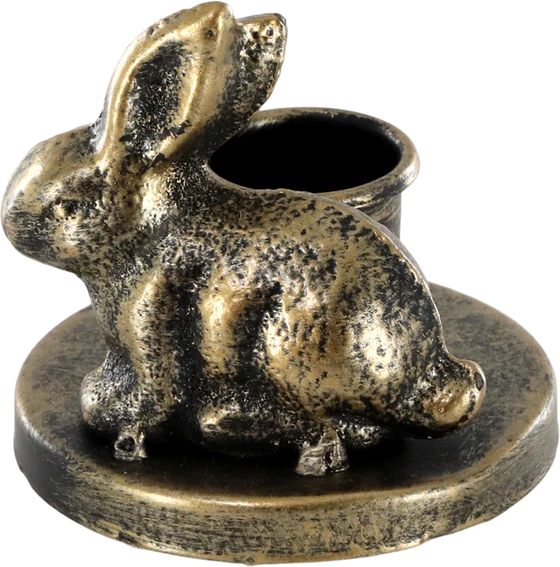 Dekorativer Kerzenhalter Chic Antique Kaninchen Eisen Vintage