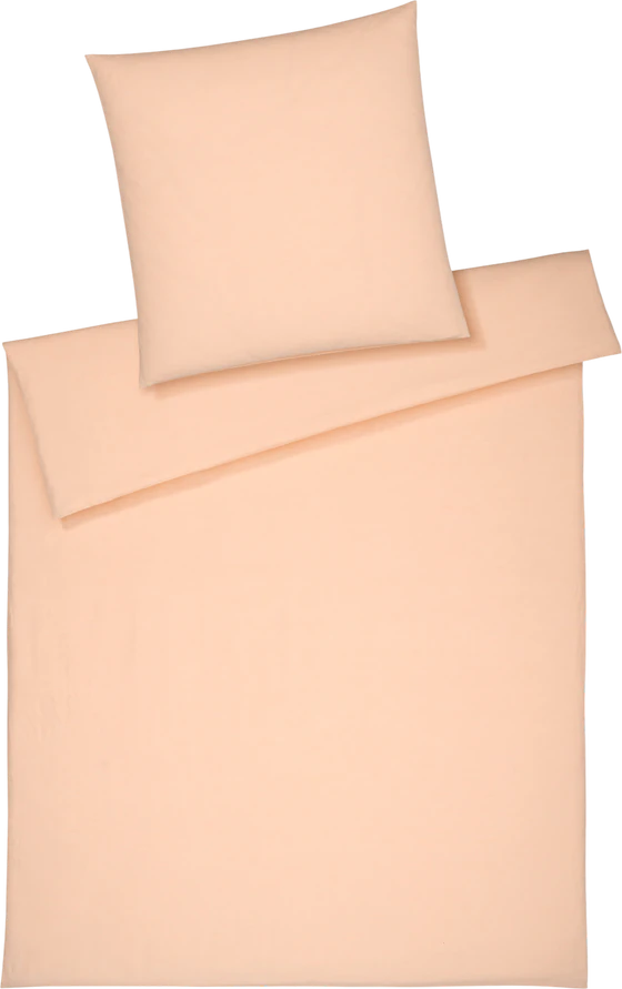 Bettwäsche-Garnitur Breezee-7038 Pfirsich Elegante Mako-Satin