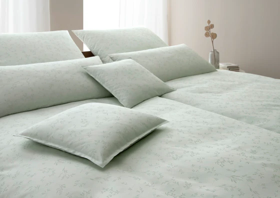 Bettwäsche-Garnitur Elegante Delight-24557-4 Pastellgrün Mako-Satin