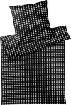 Bettwäsche-Garnitur Elegante Bubbles Schwarz-Weiß Baumwolle