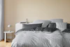 Bettwäsche-Garnitur Elegante Lined-24563-9 Schwarz-Weiß Baumwolle