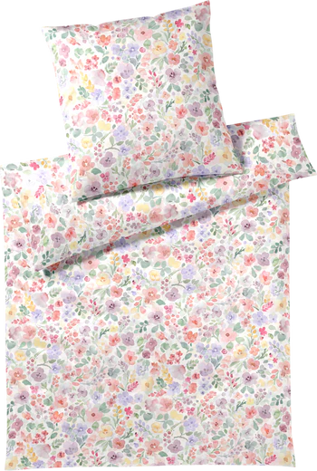Bettwäsche-Garnitur Elegante Gentle-24572-0 Weiß Mako-Satin