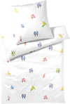 Bettwäsche-Garnitur Elegante Lovebirds 24573 Weiß Mako-Satin