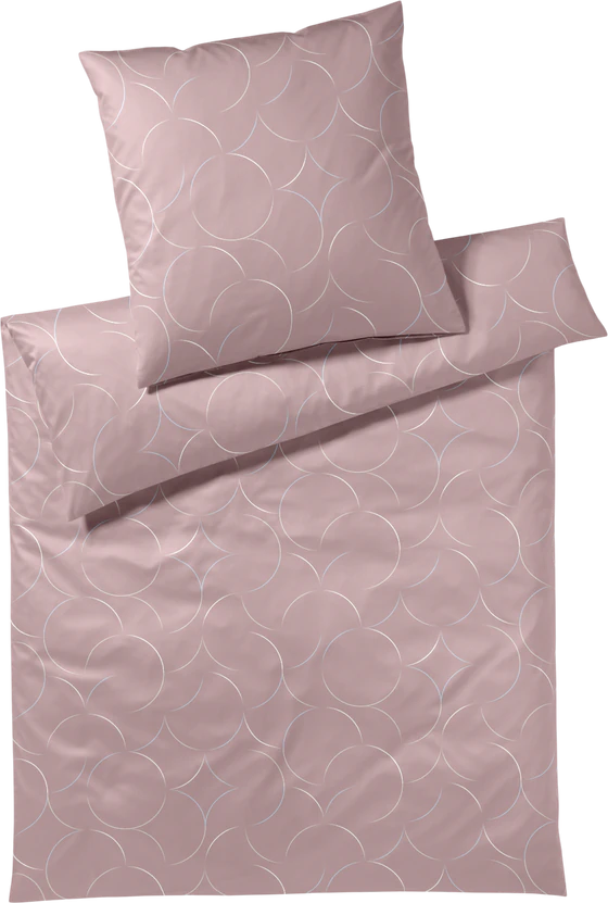 Bettwäsche-Garnitur Elegante Circus-24579 Rosenholz 100% Baumwolle