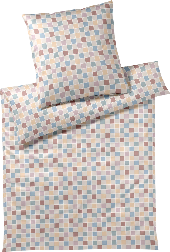 Bettwäsche-Garnitur Mako-Satin 24580-7 Natur Elegante Baumwolle