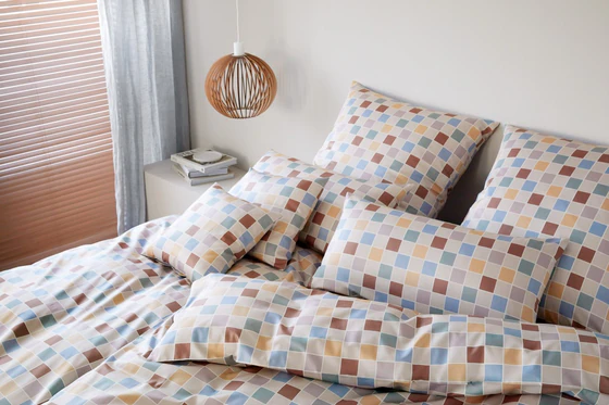 Bettwäsche-Garnitur Mako-Satin 24580-7 Natur Elegante Baumwolle