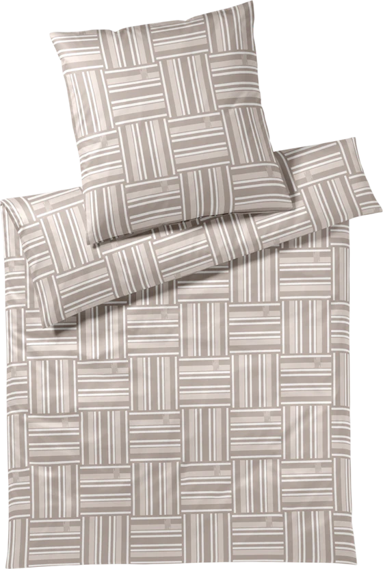 Joop! Bettwäsche-Garnitur Weave-4123 Sand Mako-Satin