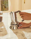 Espressokocher Alessi 9090/1 Edelstahl Induktionstauglich