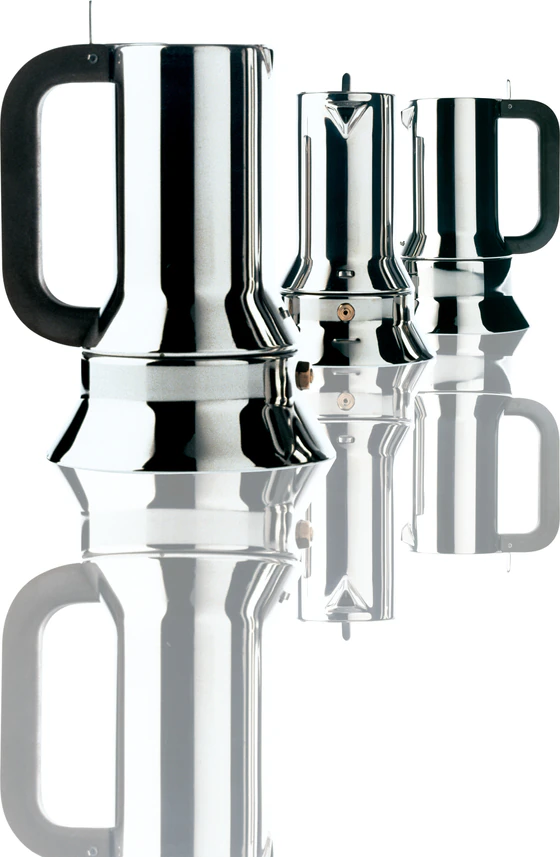 Espressokocher Alessi 9090/1 Edelstahl Induktionstauglich