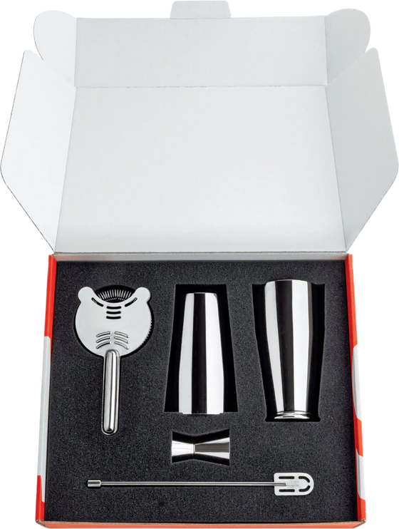 Bar-Set Alessi Lunar Eclipse 5050SET I – Edelstahl Mixology-Set