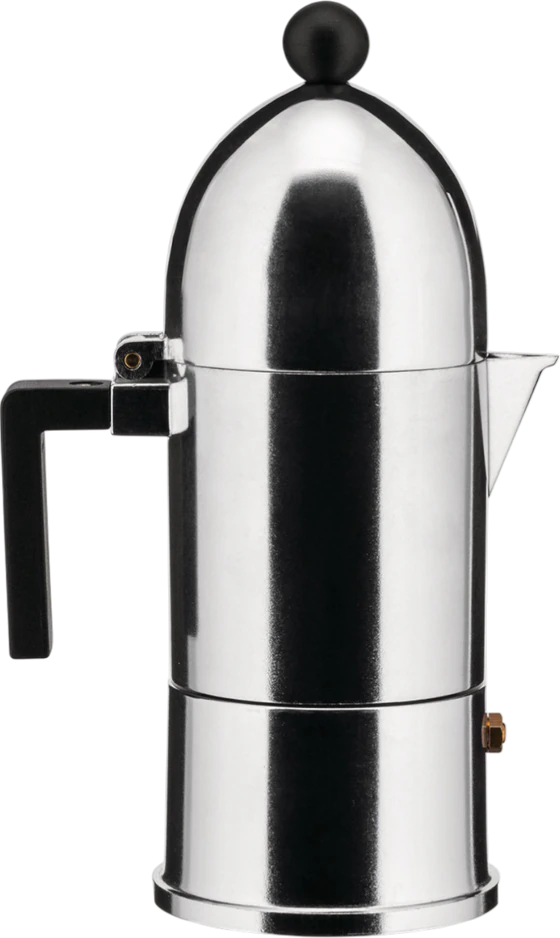 Espressokocher Alessi La cupola A9095 3 B Design Aluminium