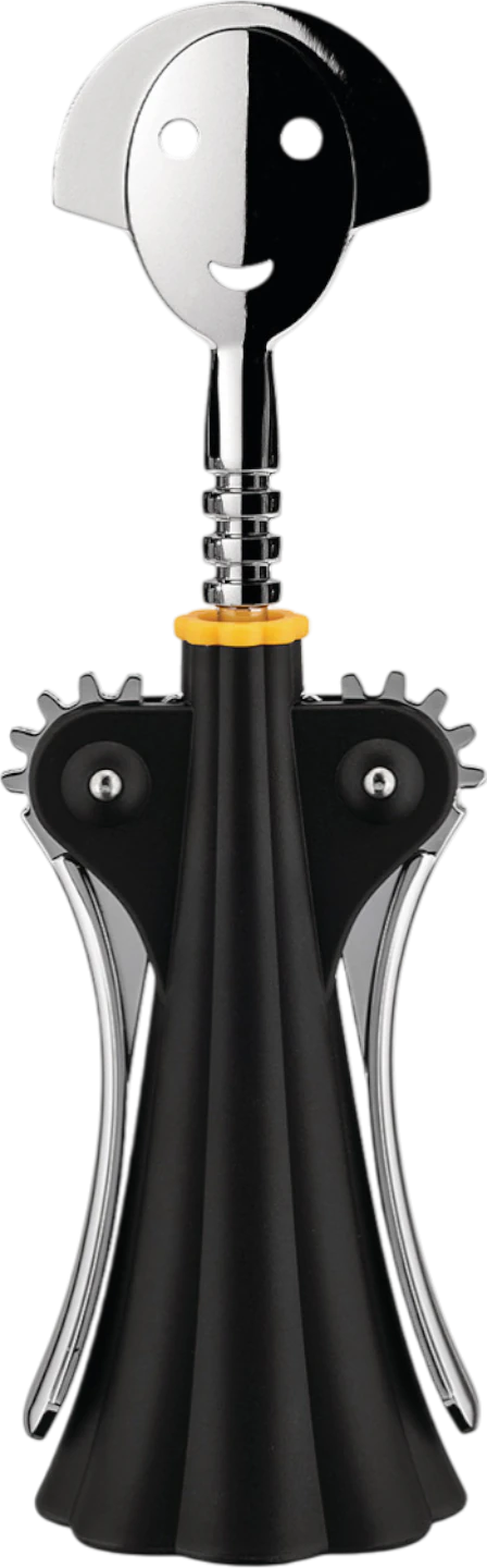 Design-Korkenzieher Alessi Anna G. AAM01 B Schwarz – Ikonisch & Robust