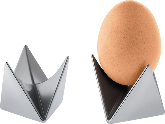 Doppel-Eierbecher Alessi Roost-AGO01 Aluminium Design