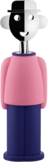 Korkenzieher Alessi AM23 PAZ – Ikonisches Design in Rosa-Blau