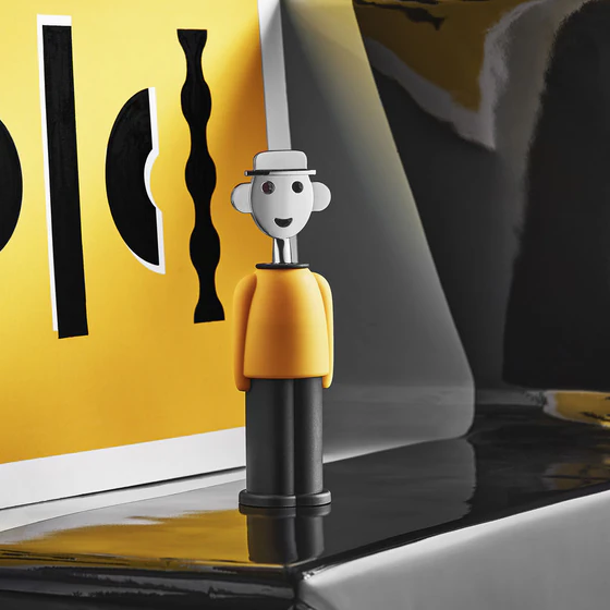Design-Korkenzieher Alessi AM23 YB Gelb – Kultiges Sammlerstück