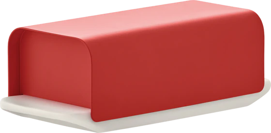 Butterdose Alessi Mattina-BG04 Porzellan Edelstahl